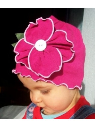 Baby Girl Cotton Hat Purple