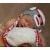 Baby Girl Knitted Grey Monkey Hat