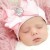 Newborn hospital hat Pink boutique bow
