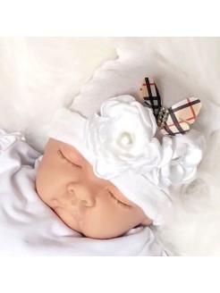 Newborn Baby Girl Hospital Hat Burberry