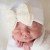 Newborn Baby Girl Hospital Hat With Big Pearls Bow