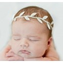 Baby Girl Headband Olive Leaves