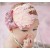 Baby headband "Baby pink &bow Feather"