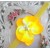 baby girl headband yellow orchid flower