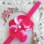 baby girl watermelon orchid flower headband