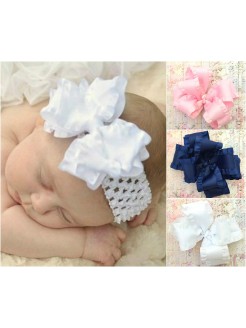 Baby headband Ruffled Boutique bow