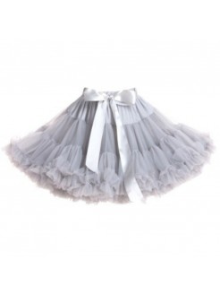 Girl Petti Skirt Tutu Silver