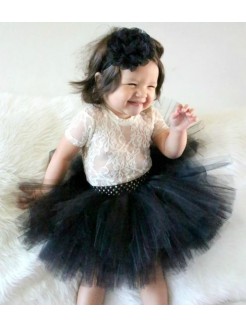 Baby girl tutu tulle skirt black