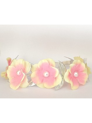 Flower Crown Headband Vintage Pink Flowers