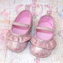 Baby Girl Christening Shoes Dusty Pink