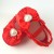 Baby Girl Shoes Red Rosette and Pearl