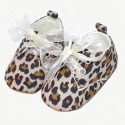 newborn baby girl suede shoes leopard