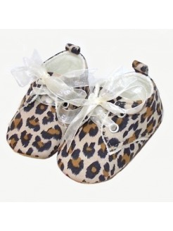 newborn baby girl suede shoes leopard