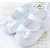 Baby girl white satin shoes with bow