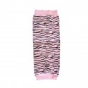 Baby girl leg warmers Zebra pink