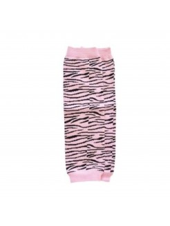 Baby girl leg warmers Zebra pink