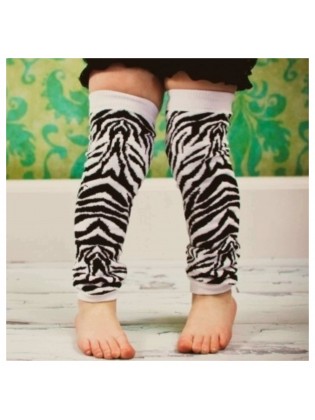 Baby girl leg warmers Zebra