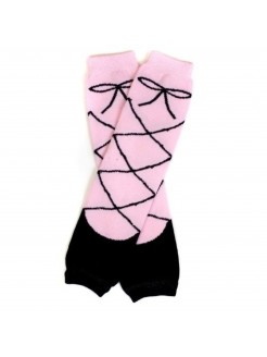 Baby girl leg warmers Ballet pink