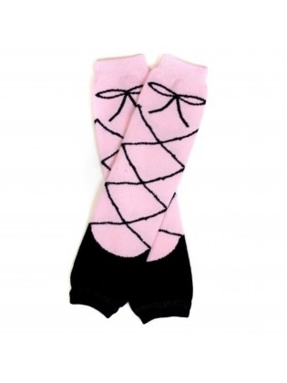 Baby girl leg warmers Ballet pink