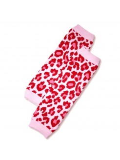 Baby Girls Leg Warmers Pink Leopard