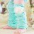 Baby girl leg warmers Aquamint