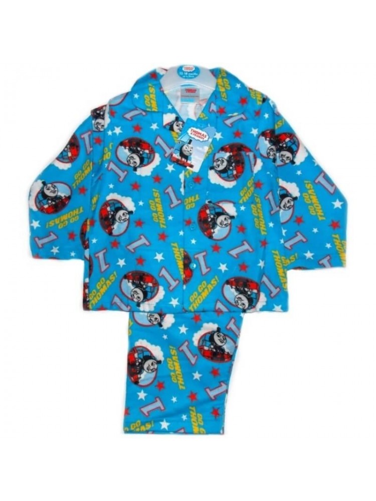 Baby Boy Comfy and Cosy Flannel Disney Pyjamas Thomas The Train