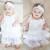 Baby dress Ivory White Chiffon with Lace