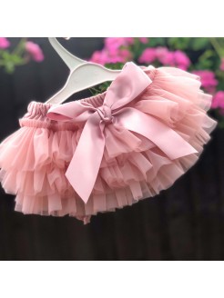 Baby Girl Tutu Nappy Cover Bloomer Dusty Pink