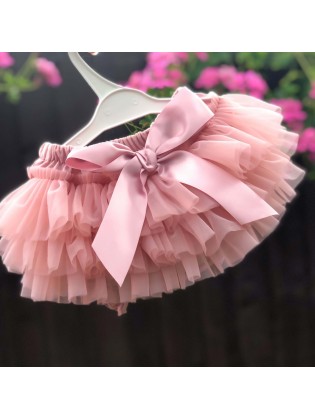 Baby Girl Tutu Nappy Cover Bloomer Dusty Pink