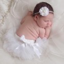 Baby Girl Tutu Nappy Cover Bloomer White