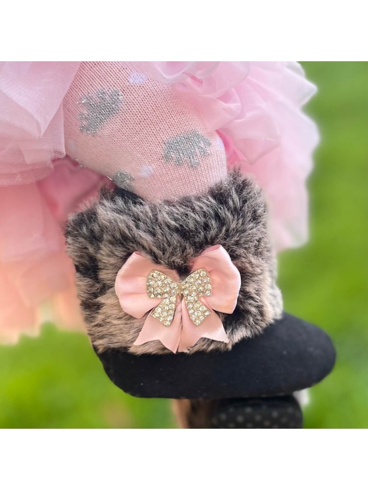 Baby Girl Winter Boots Rhinestone bow