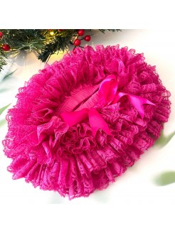 Baby Ruffle Tutu Bloomer Fuchsia Lace