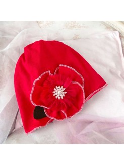 Baby girl cotton beanie hat...