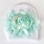 Newborn Hospital Hat Aqua Rose and Pearls