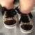Baby girl shoes Black bling leopard