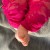 Baby girl lace leggings Fuchsia
