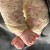 Baby girl lace leggings Cream