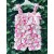 Baby girl satin romper flowers