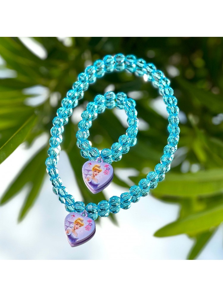 Baby Girl Necklace and Bracelet set Disney Aquamarine