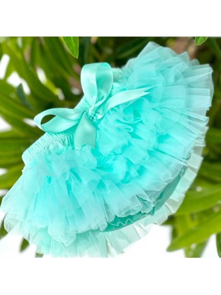 Baby girl Tutu bloomer set aqua mint