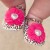 Baby Girl Leopard Shoes With Fuchsia Flower