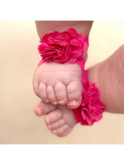 Baby barefoot sandals hot...