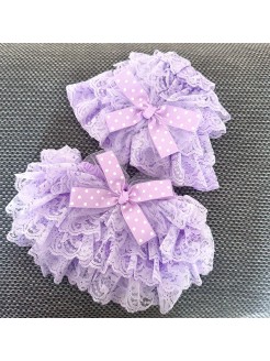 Baby Bloomer Pants Lavender wit Hat