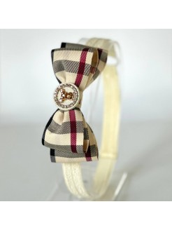 Teddy Bear Burberry Bow Headband