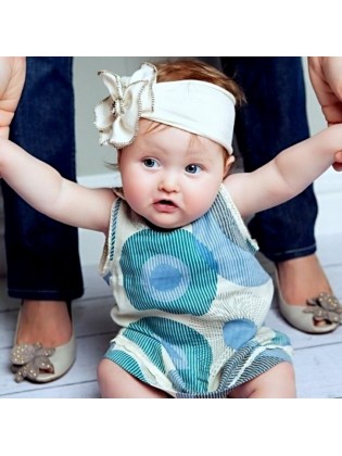 Newborn Girl White Cotton Headband