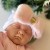 Newborn Hospital Hat Pink Fluffy Bow