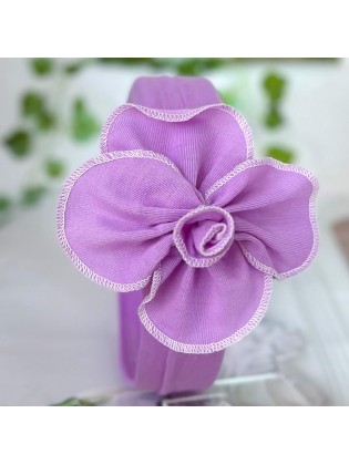 Elastic Cotton Headband For Newborn Lavender