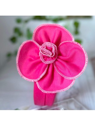 Very Soft Cotton Headband for Baby Fuchsia