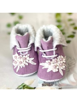 Girl Special Occasion Booties Lavender