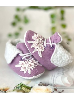 Girl Special Occasion Booties Lavender